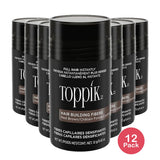 Toppik Hair Building Fibers, Medium Brown, 0.42 Oz (Pack Of 12)