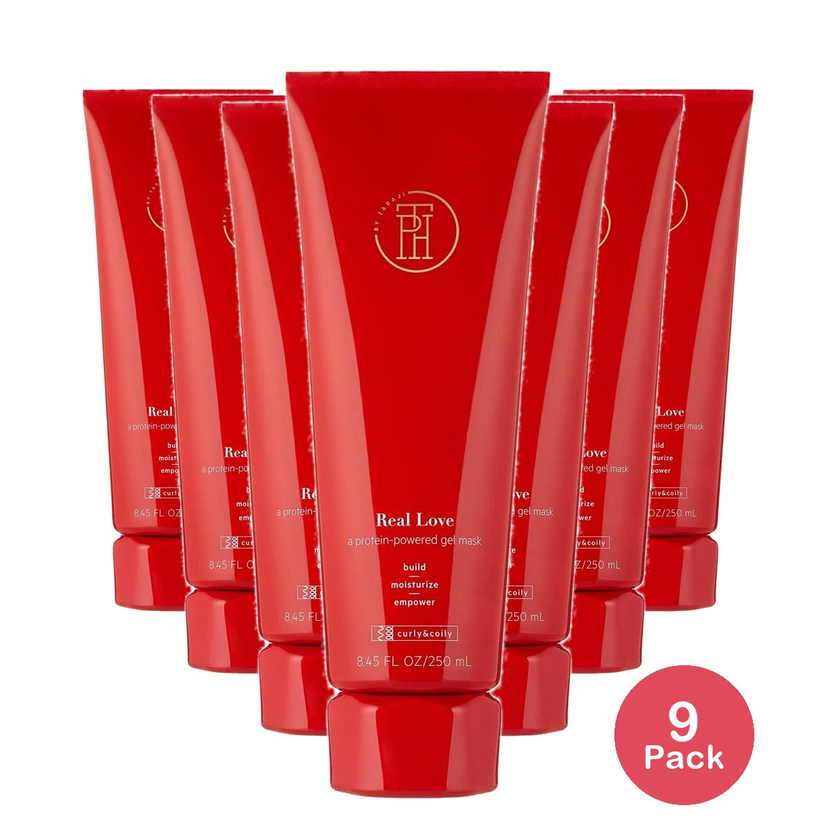 TPH BY TARAJI Real Love Argan Oil Hair Mask Deep Conditioner & Soy Protein Treat 8.45 Oz (Pack of 9)