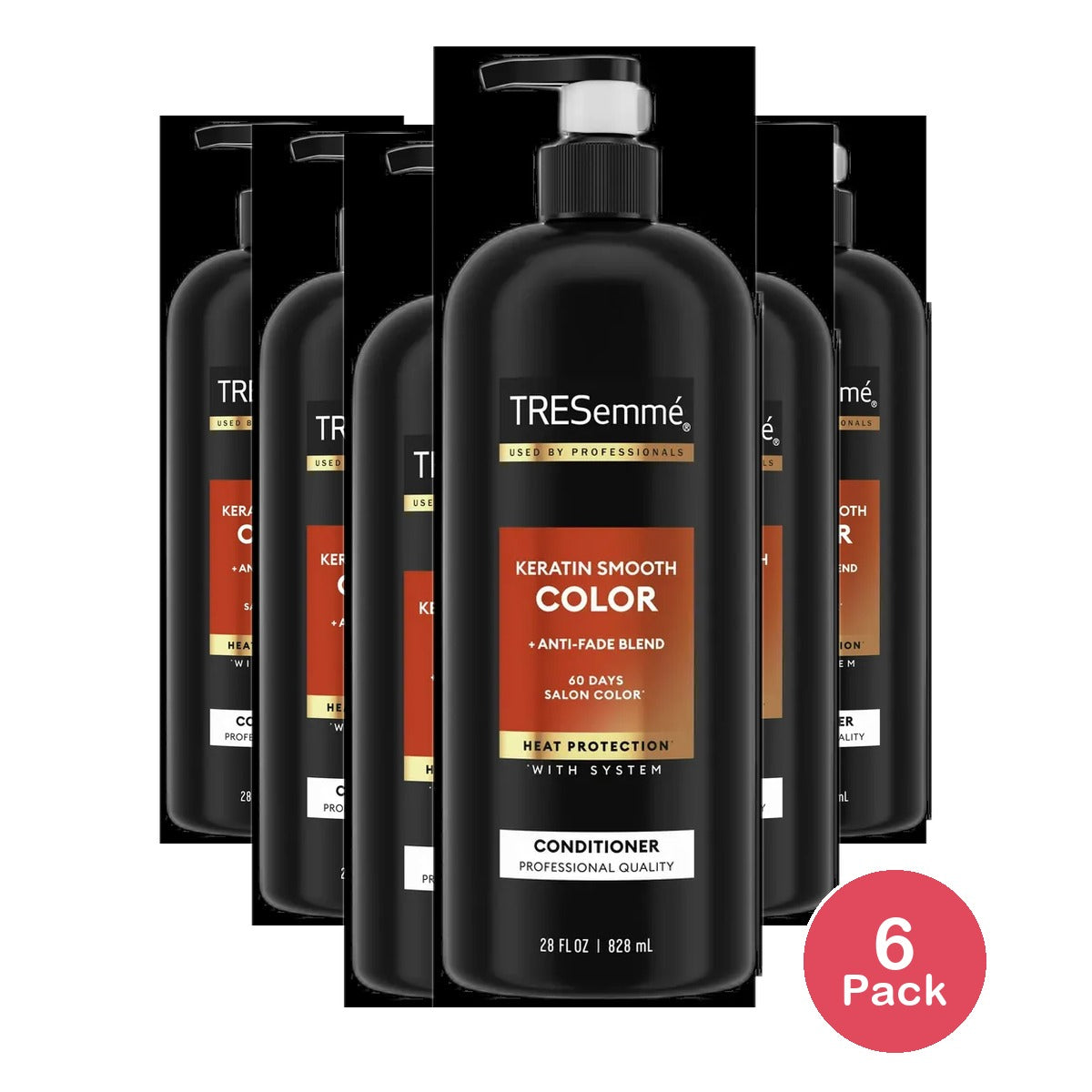 Tresemme Keratin Smooth Color Conditioner for Hair 28 Oz (Pack of 6)