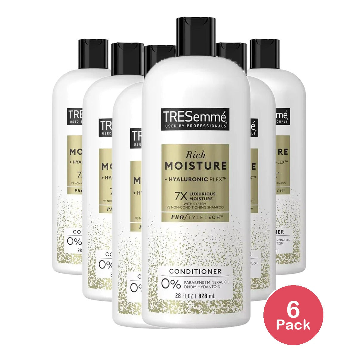 Tresemme Moisutre Rich Luxurious Conditioner For Dry and Damaged Hair 28Oz (Pack of 6)