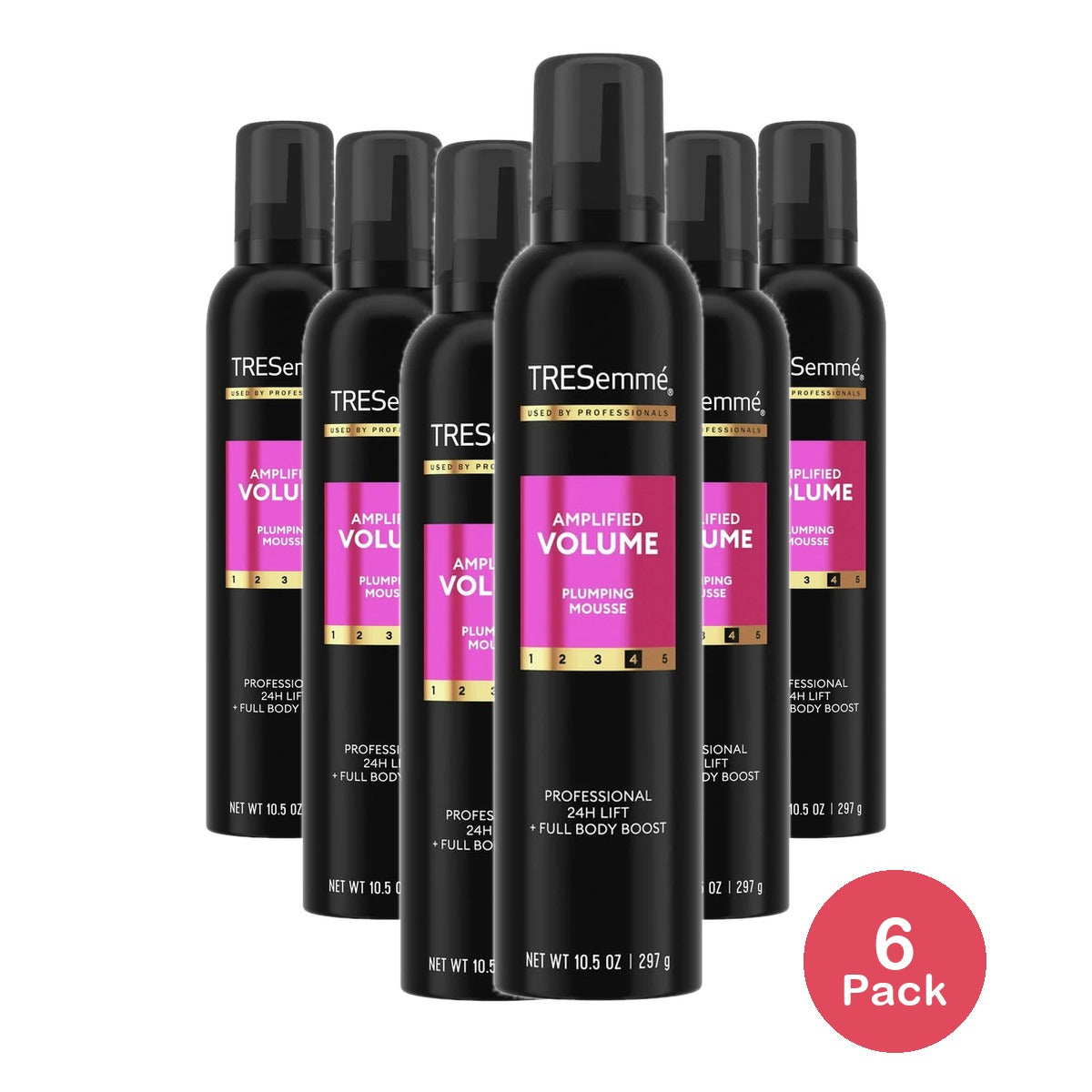 Tresemme Plumping Hair Mousse Total Volume Hair Treatment - (Pack of 6) 10.5 Oz