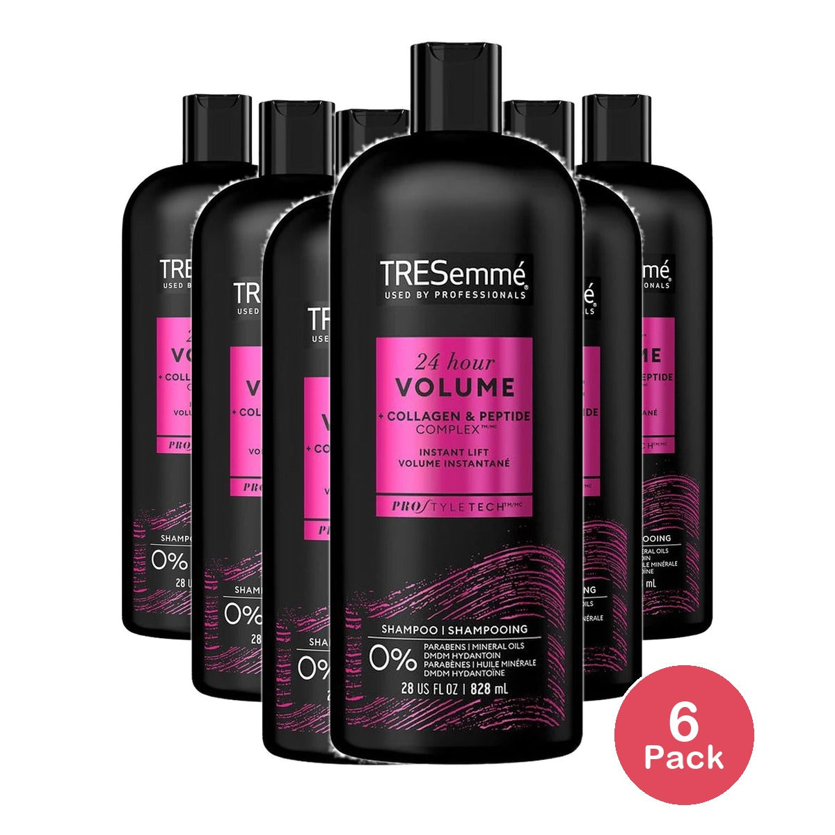 TRESemmé Pro Solutions 24 Hour Body Thickening Volumizing Shine Enhancing Daily 28 Oz (Pack of 6)