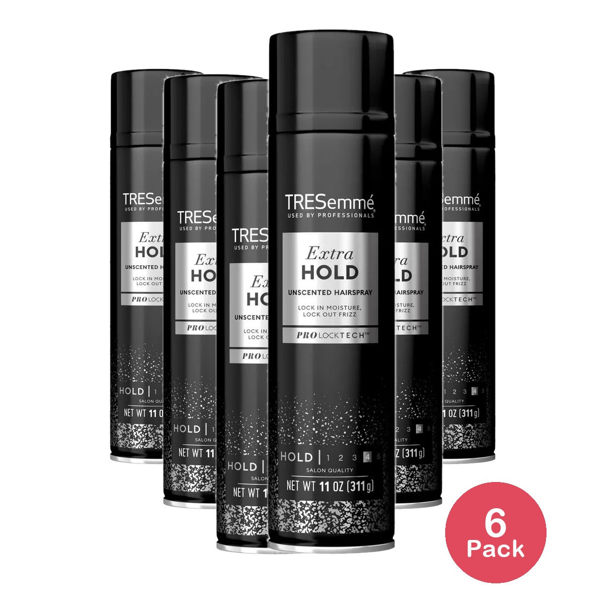 Tresemme Tres Two Extra Firm Control Hairspray with Pump Unscented 11Oz (Pack of 6)
