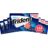 Trident Peppermint Sugar Free Gum, 14 Ct (Pack of 144)
