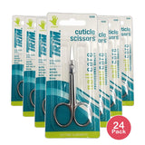 Trim Nail Care Stainless Steel Curved Finger Cuticle Scissors 10.24Oz (Pack of 24)
