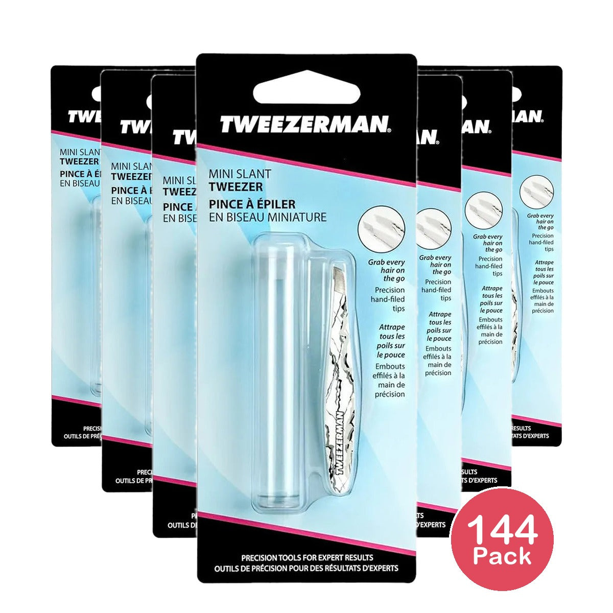 Tweezer Man Mini Slant Tweezer Marble Pattern 1252 Wfr 1oz (Pack of 144)