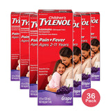 Tylenol Childrens Oral Suspension Grape Splash 4Oz (Pack of 36)