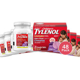 Tylenol Childrens Pain Plus Fever Chewable Tablets Grape 1.28Oz (Pack of 48)