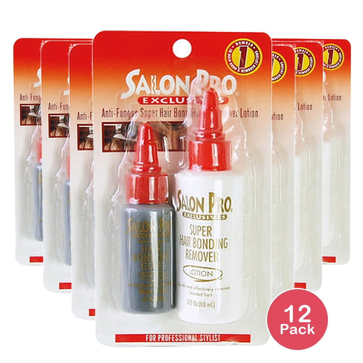 Universal Beauty Products Salon Pro Hair Bond Glue & Remover 1 Oz/2 Oz (Pack of 12)