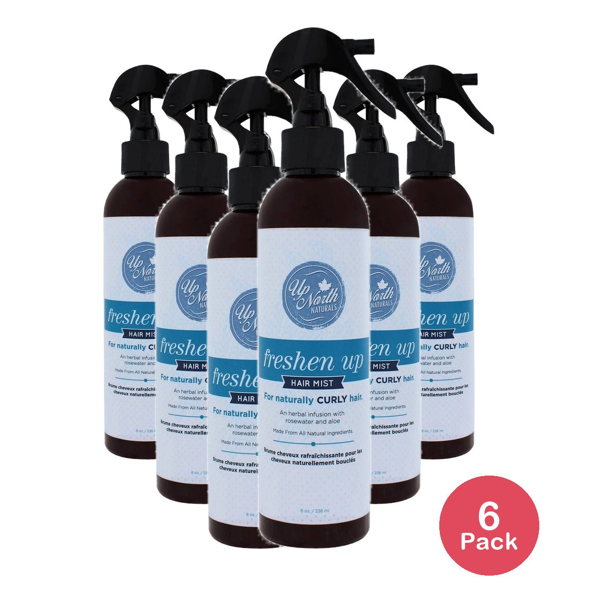 Up North Naturals Freshen Up Hair Mist 8 Oz (Pack of 6)