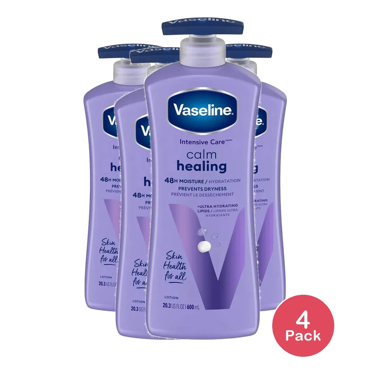 Vaseline Intensive Care Calm Healing Lotion Lavender 20.3Oz (Pack of 4)
