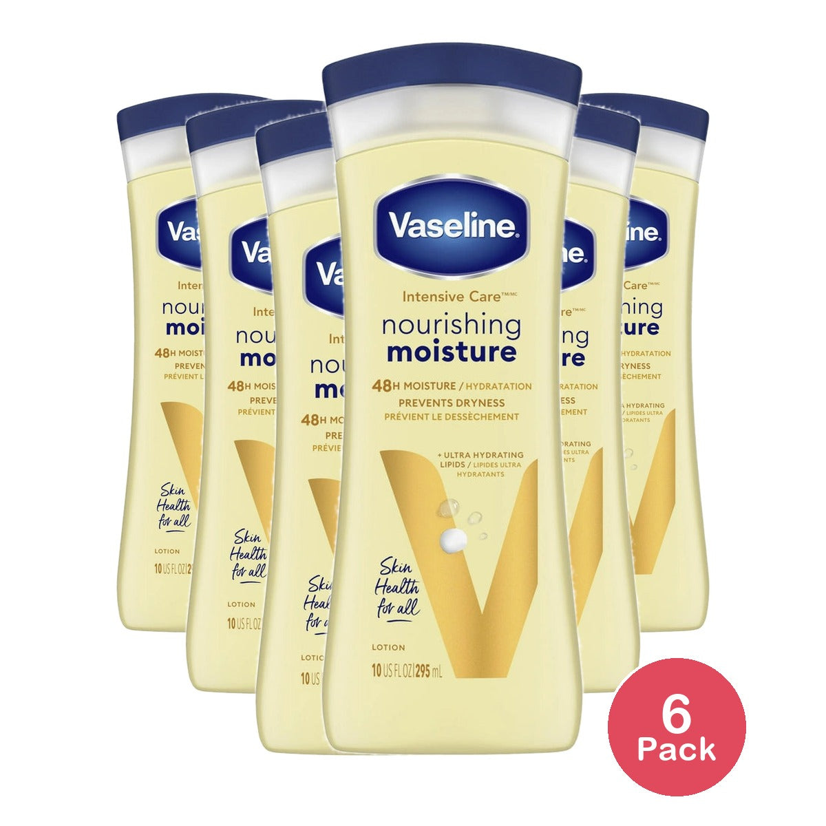 Vaseline Intensive Care Essential Healing Non Greasy Body Lotion 10 fl oz (Pack of 6)