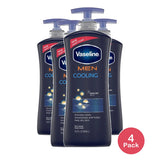 Vaseline Men Cooling Hydration 3-in-1 for Dry Skin 20.3Oz (Pack of 4)