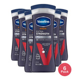 Vaseline Men Extra Strength Body And Face Lotion 10Oz (Pack of 6)