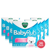 Vicks Baby Rub Soothing Comfort For Babies Ointment 1.76Oz (Pack of 36)