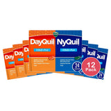 Vicks DayQuil & NyQuil Liquicaps Cold Cough and Flu Medicine over-the-counter (Pack of 12)