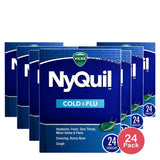Vicks Nyquil Cold And Flu Night Time Relief Liquicaps 0.8Oz (Pack of 24)