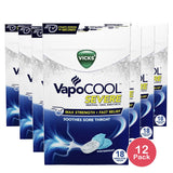 Vicks Vapocool Severe Medicated Sore Throat Drops Fast-Acting Max Strength Reli (Pack of 12)