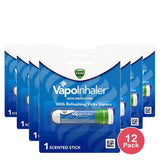 Vicks Vapoinhaler Non-Medicated Menthol Vapor 0.07Oz (Pack Of 12)