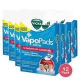 Vicks Vapopads Refill Soothing Menthol 1.12Oz (Pack Of 12)