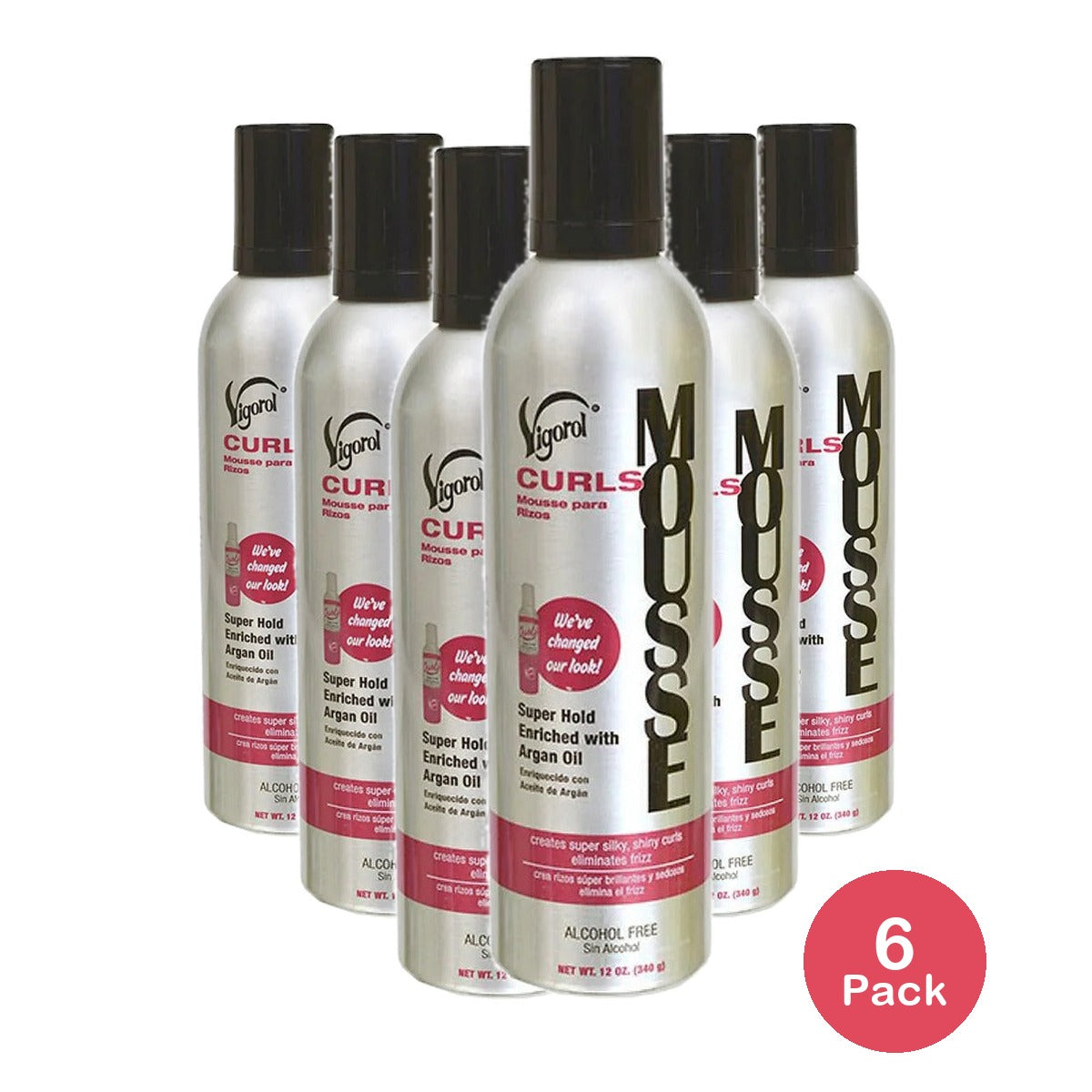 Vigorol Curling Mousse 12 Oz (Pack of 6)