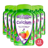Vitafusion Calcium 500Mg Adult Vitamin Gummies Fruit And Cream 19.04oz (Pack of 12)