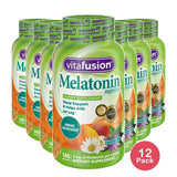 Vitafusion Melatonin Gummy Vitamins 140 Count 13.68oz (Pack of 12)