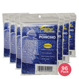 Weather Station Emergency Poncho Clear 38x48 In (Pack of 96)