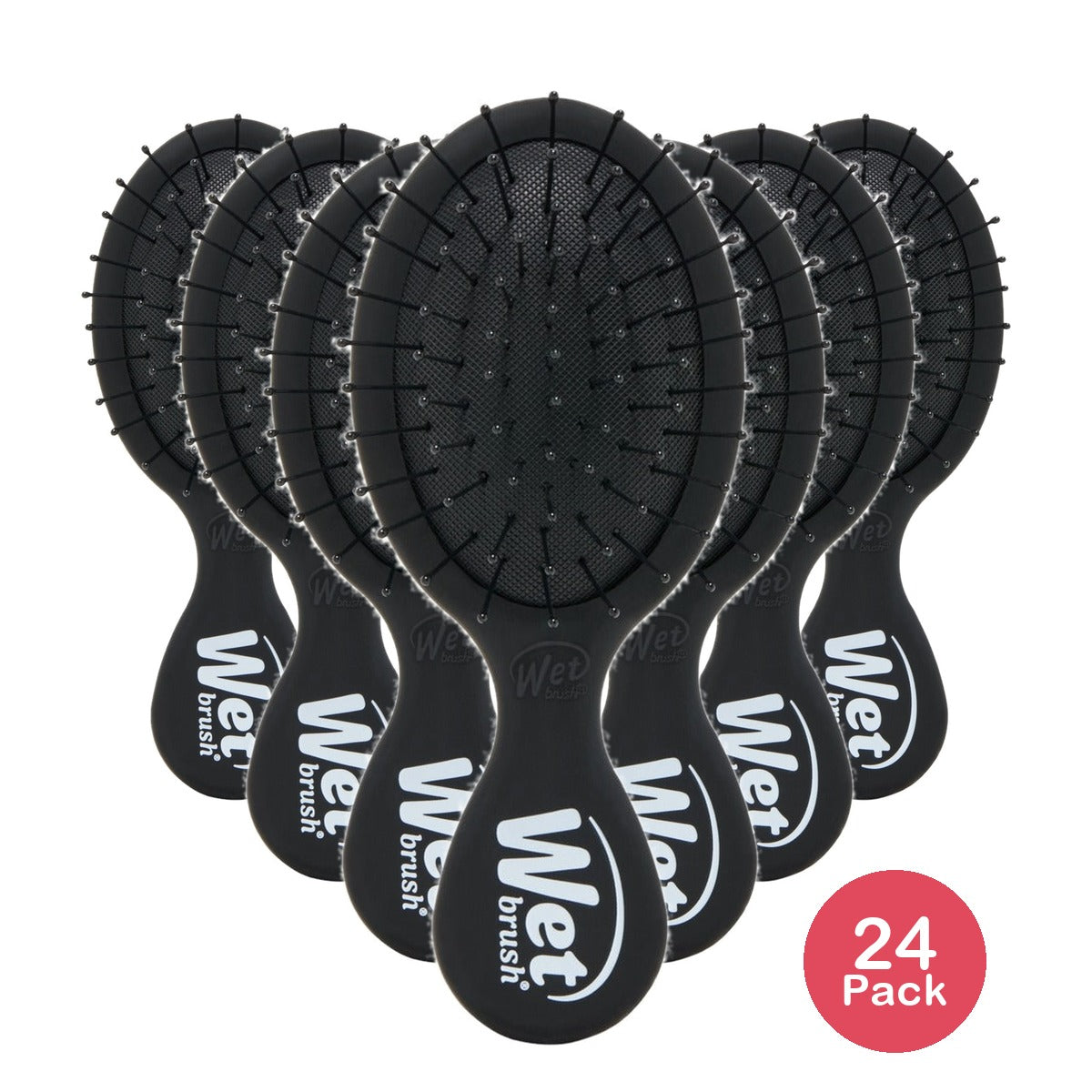 Wet Brush Mini Detangler Brush Matte Black (Pack of 24)