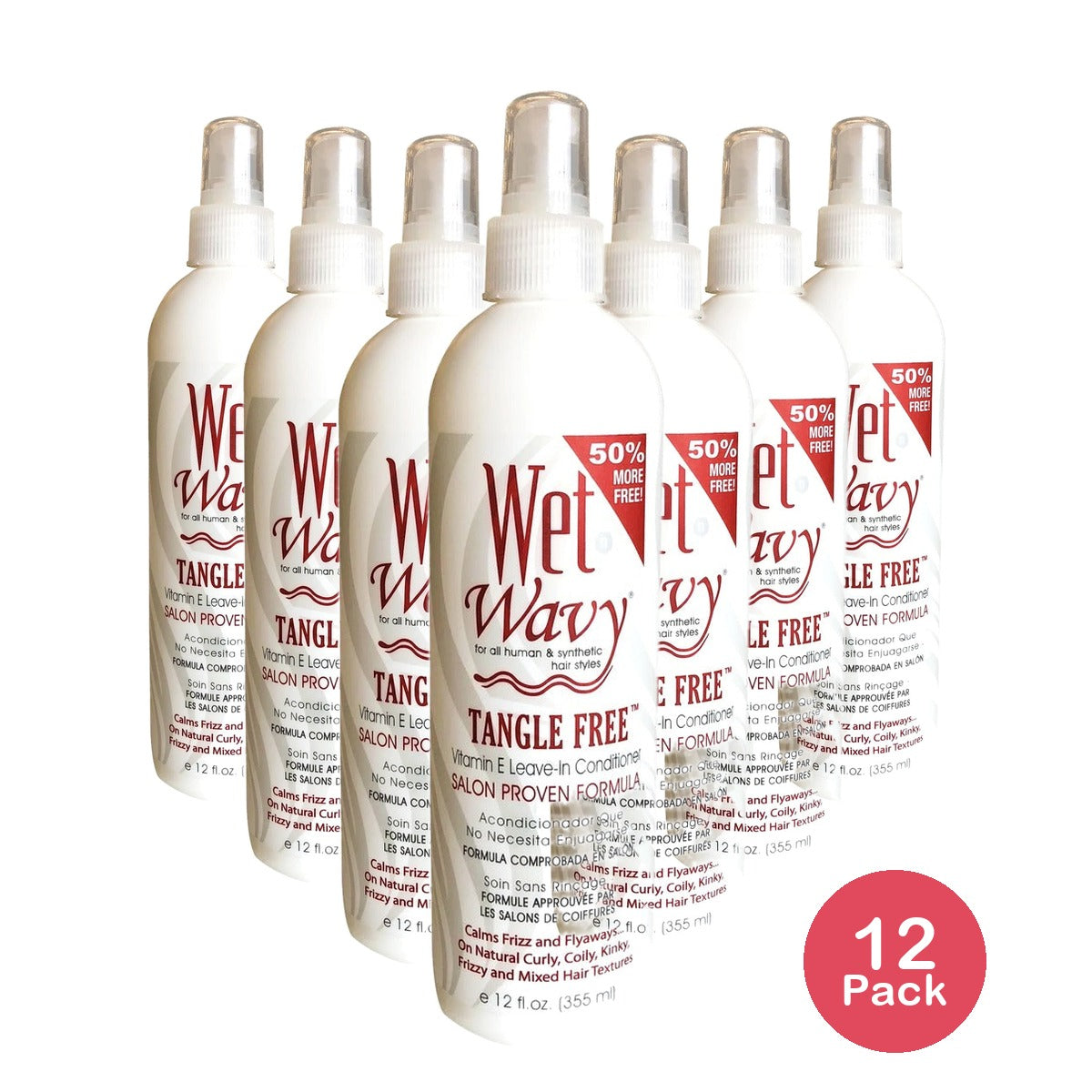 Wet-N-Wavy Tangle Free Spray 12 Oz (Pack of 12)