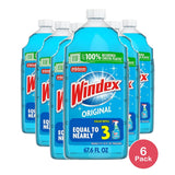 Windex Glass Window Cleaner Refill 2 L (Pack of 6)