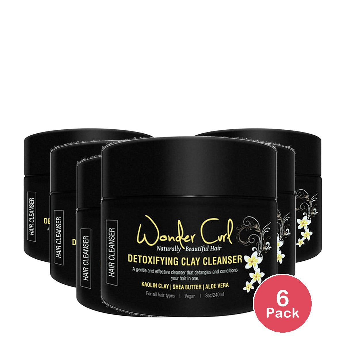 Wonder Curl Detox Clay Cleanser 8 Oz (Pack of 6)