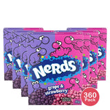 Wonka Nerds Grape Strawberry Candies 1.6Oz (Pack of 360)