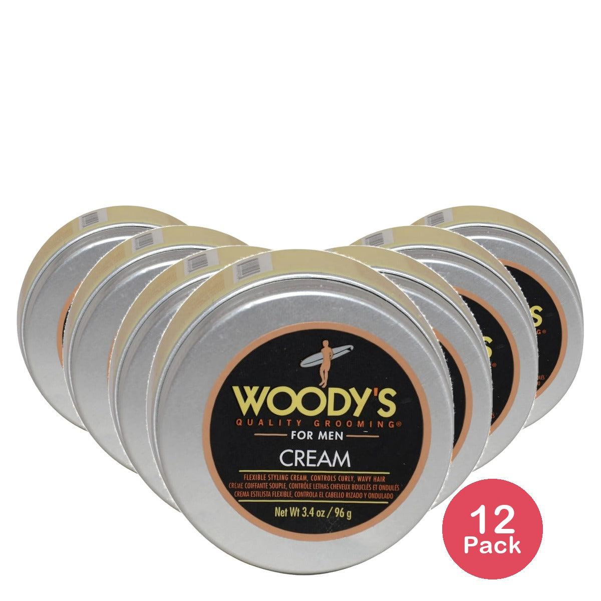 Woody's Flexible Styling Cream 3.4 Oz (Pack of 12)