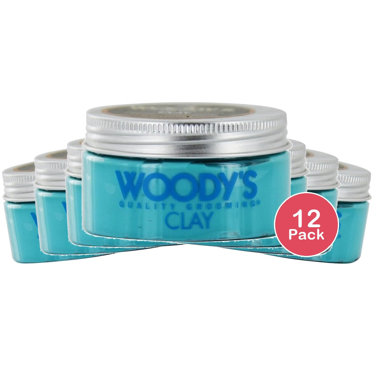 Woody's Quality Grooming Clay 3.4 Oz (Pack of 12)