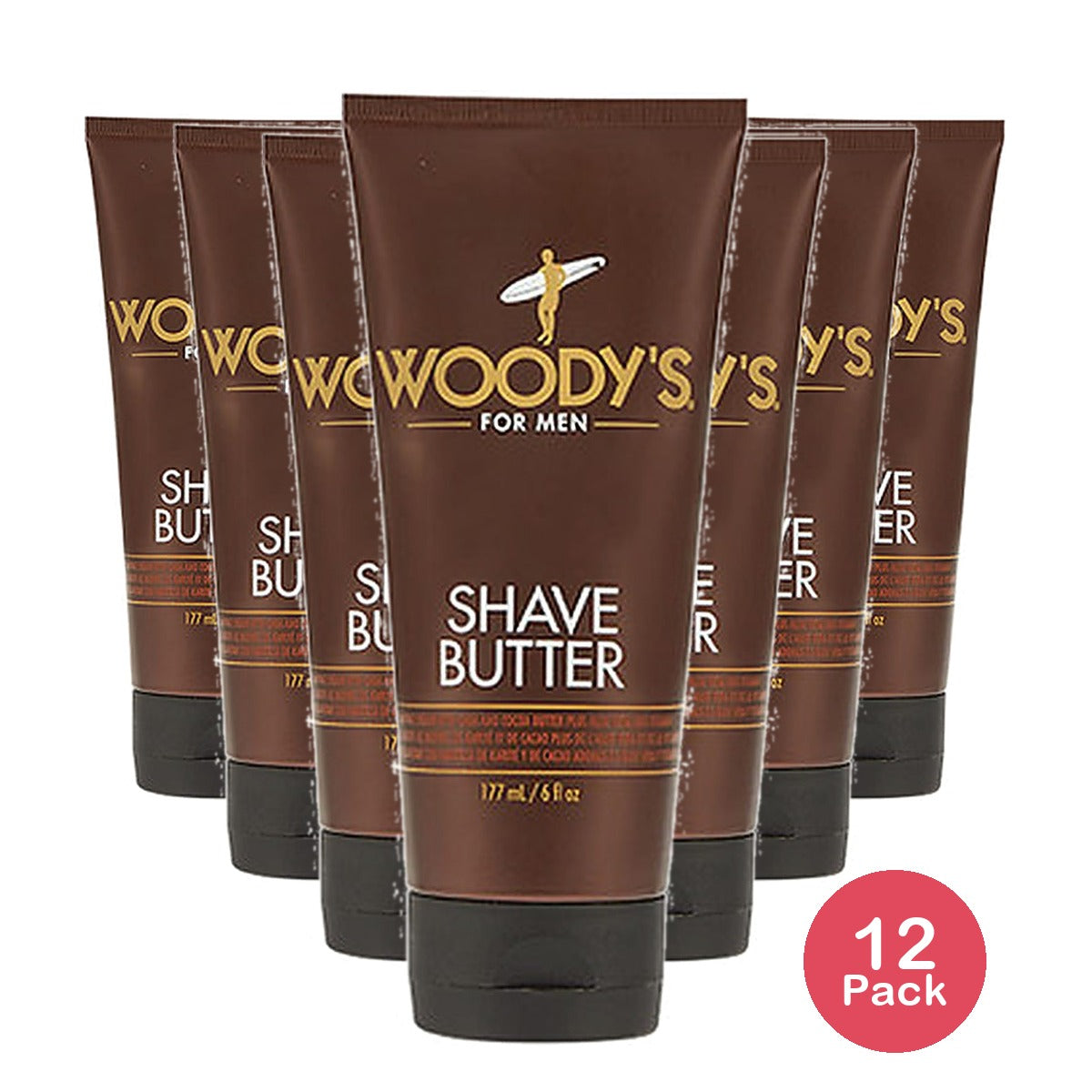 Woody's Shave Butter 6 Oz (Pack of 12)