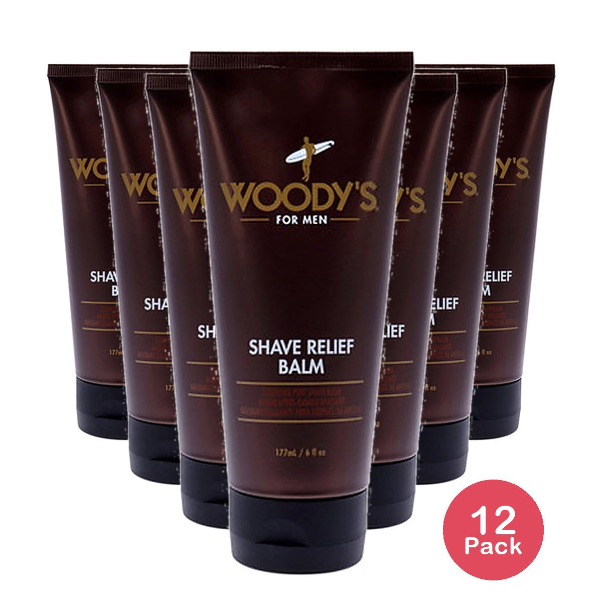 Woody's Shave Relief Balm 6 Oz (Pack of 12)