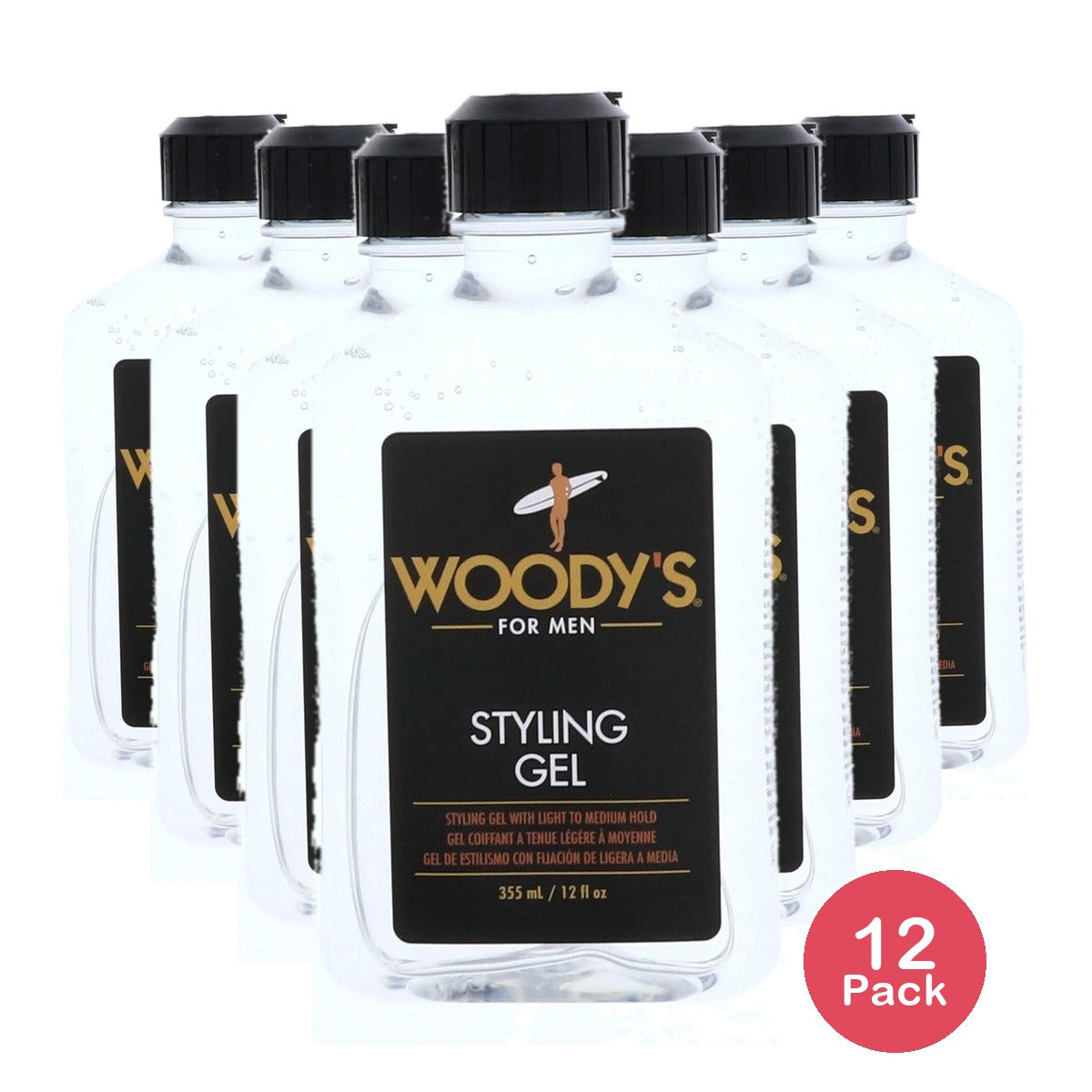 Woody's Styling Gel 12 Oz (Pack of 12)