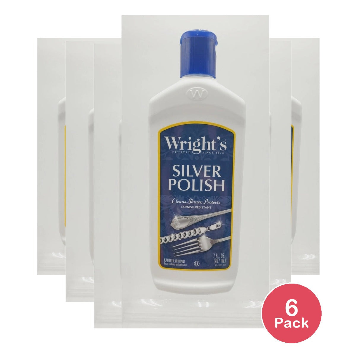 Wright's Silver Polish Anti-tarnish By Weiman 7 fl oz (Pack of 6)
