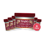 Wrights Copper Polish Cream 8Oz (Pack of 6)