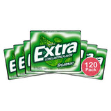 Wrigleys Extra Sugar Free Chewing Gum Spearmint - 15 Sticks/Pack 10 Ea 0.11Oz (Pack Of 120)