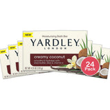Yardley London Creamy Coconut Moisturizing Bath Bar 4.25Oz (Pack of 24)