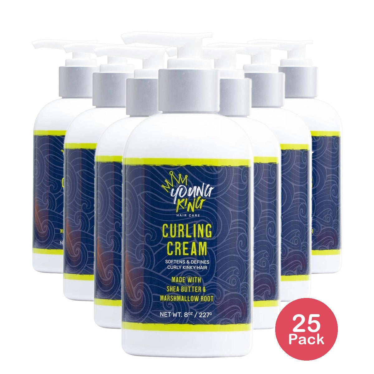 Young King Hair Care Curling Cream 8 Oz (Pack of 25)