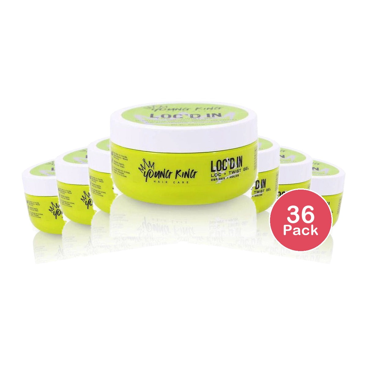 Young King Hair Care Loc & Twist Gel 4 Oz (Pack of 36)