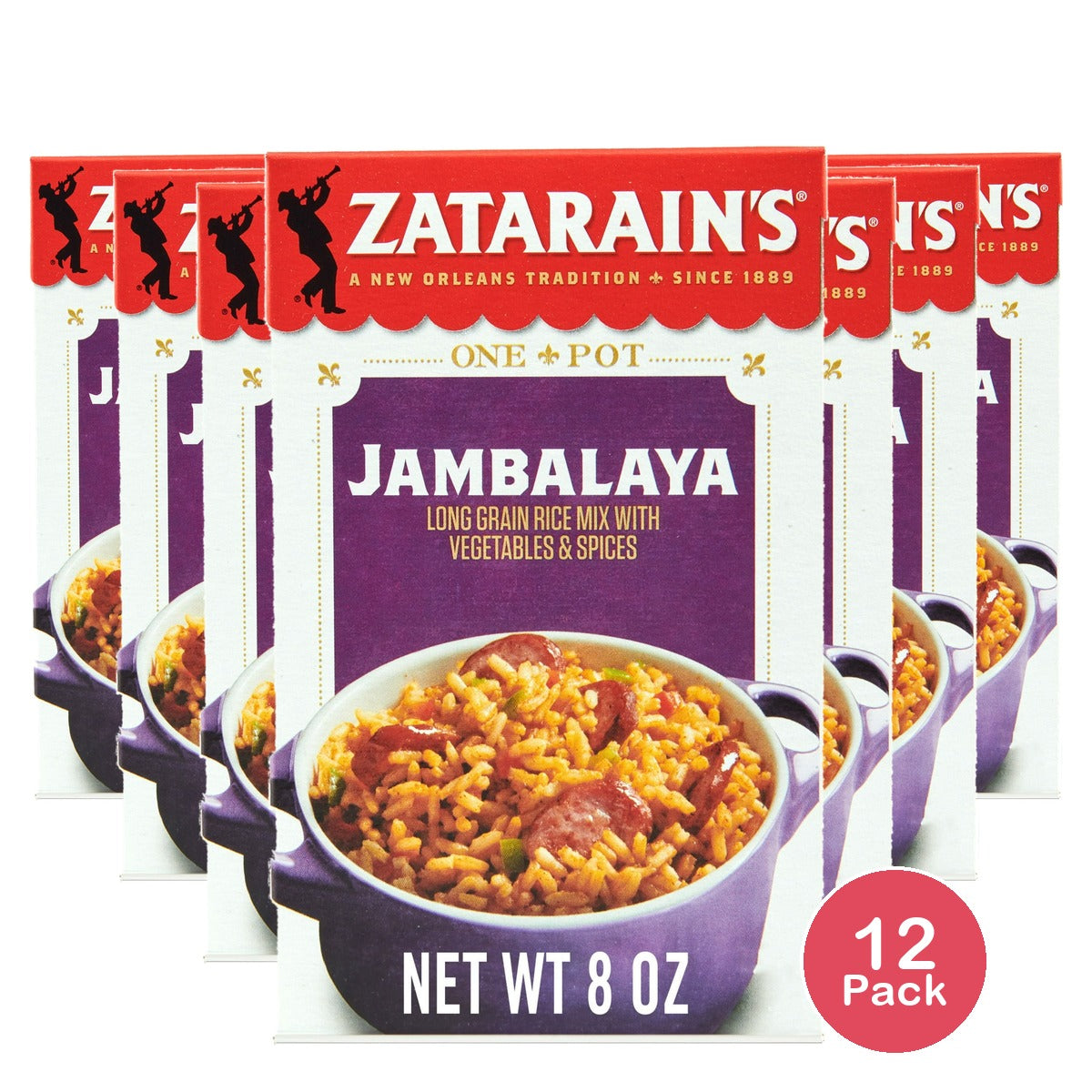Zatarain's New Orleans Style Jambalaya Mix 8 OZ (Pack of 12)