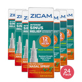 Zicam Intense Sinus Nasal Spray Relief Menthol & Eucalyptus 0.5Oz (Pack Of 24)