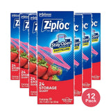 Ziploc Storage Bags Quart25 Ea 12 Pack 5.76oz (Pack of 12)